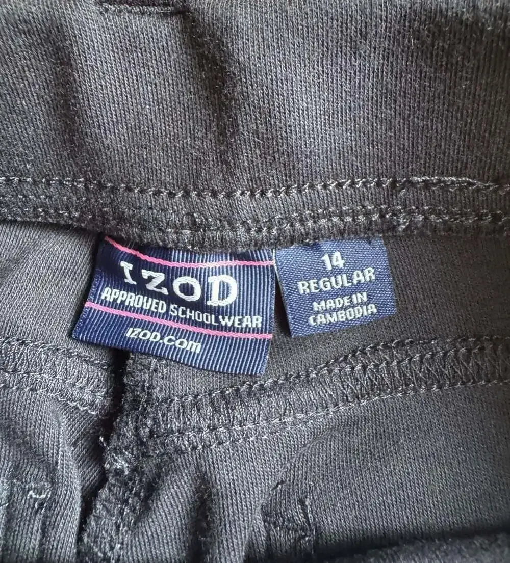 IZOD Approved Schoolwear Classic Skinny Legging, Navy, Size 14 Regular h1342